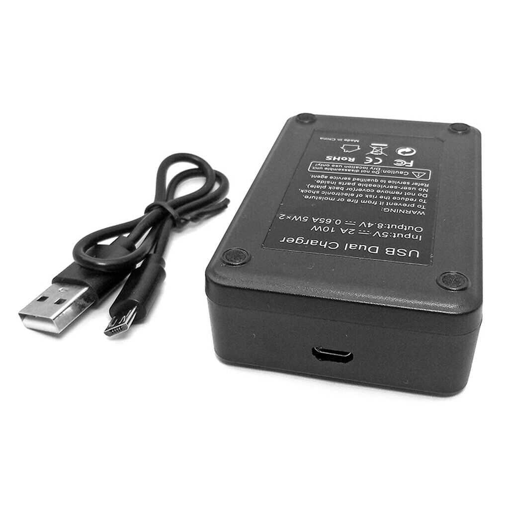 Dual Slots LCD Display Battery Charger with USB Port for Sony NP-FZ100