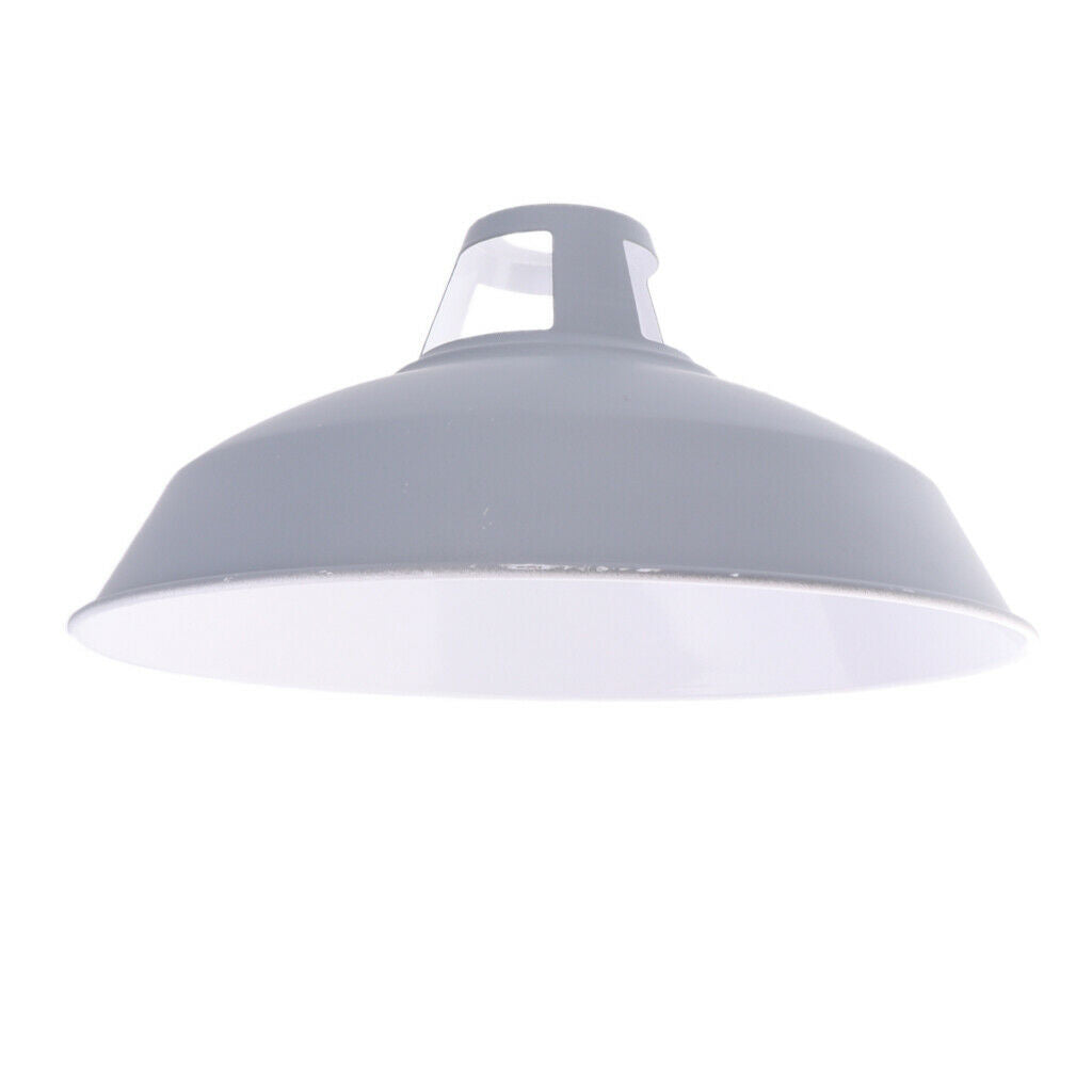 Industrial Retro Iron Pendant Lamp Shade for Corridor Cafe Bar Grey