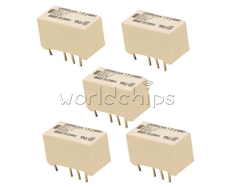 5PCS New 5V G6S-2-5VDC Relay 2A 250V AC DC 220V 8PIN for Omron Relay
