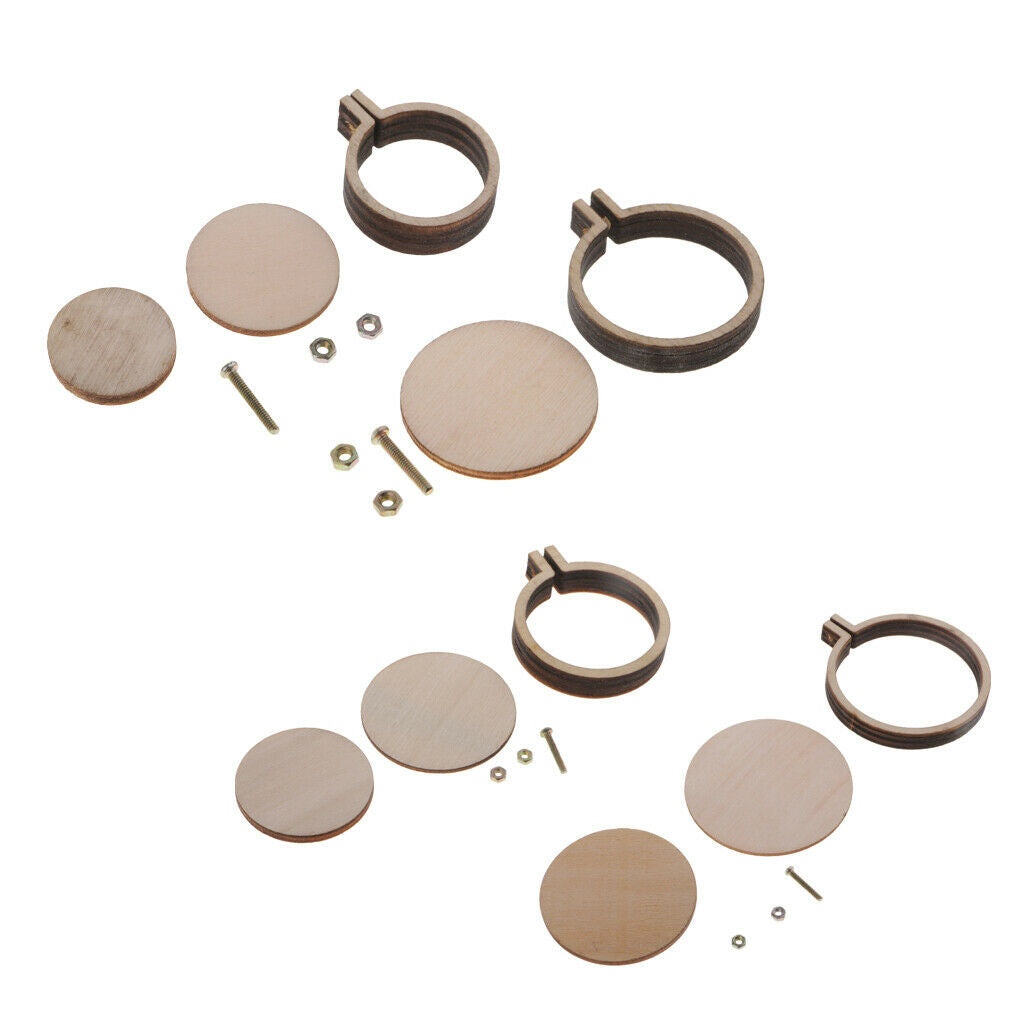 100pcs Embroidery Hoop Frames Openable Portable 30x25mm Embroidering Rings