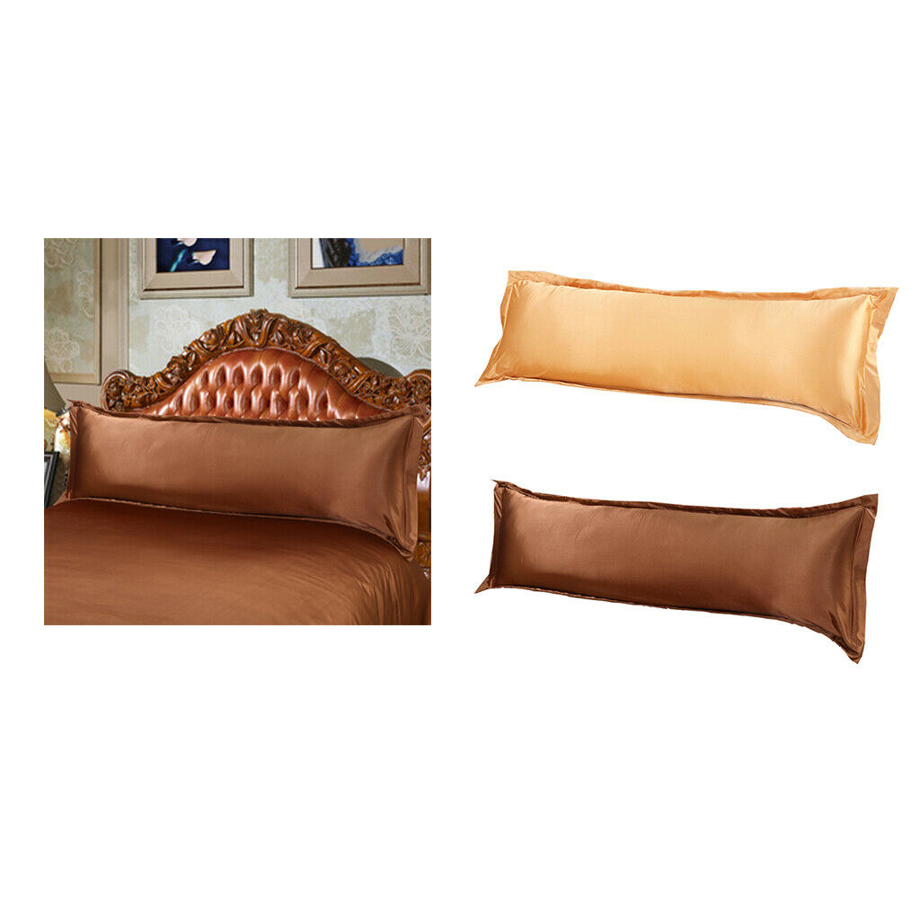 2pcs Breathable Double Size Silk Body Pillow Cover Pillowcase Pillow Protector