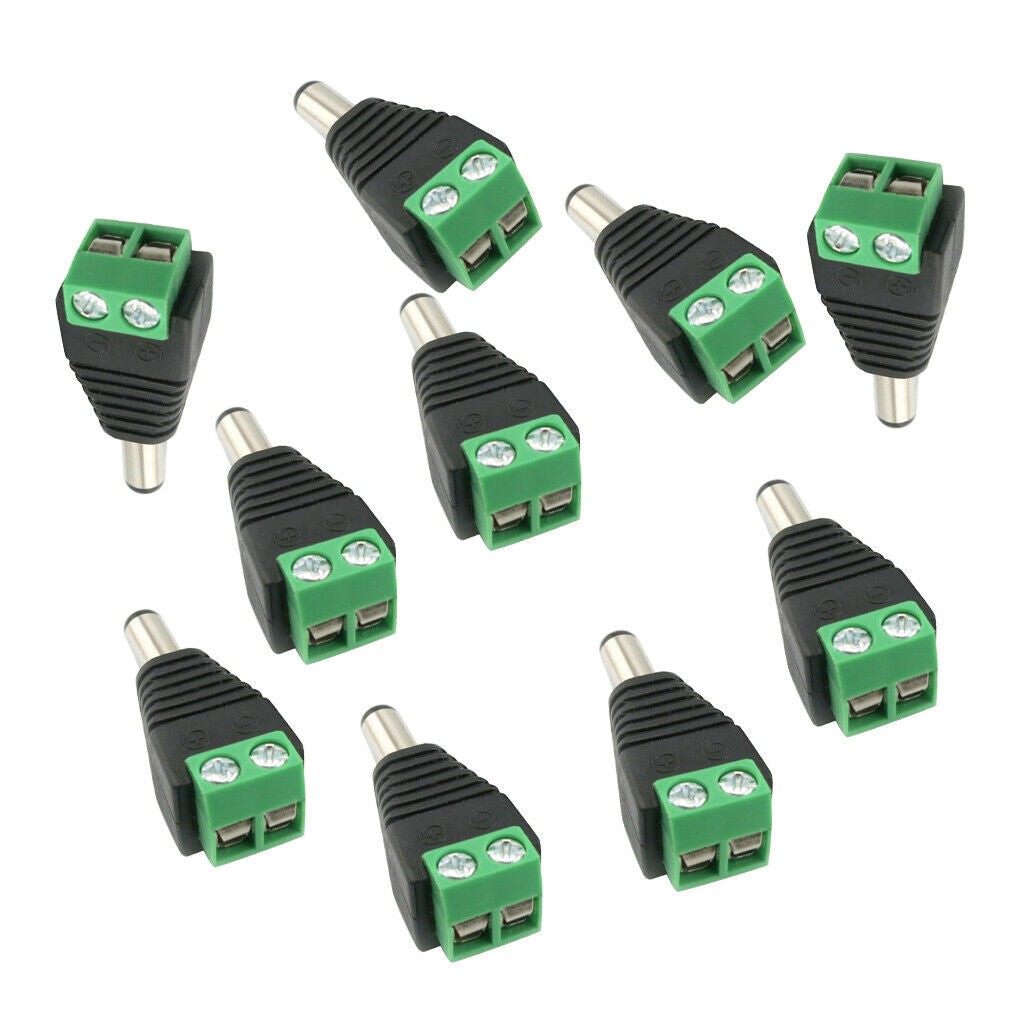DC Power Cable Jack Adapter (10x Male + 10 x Female) 2.1x5.5mm, Power Connector