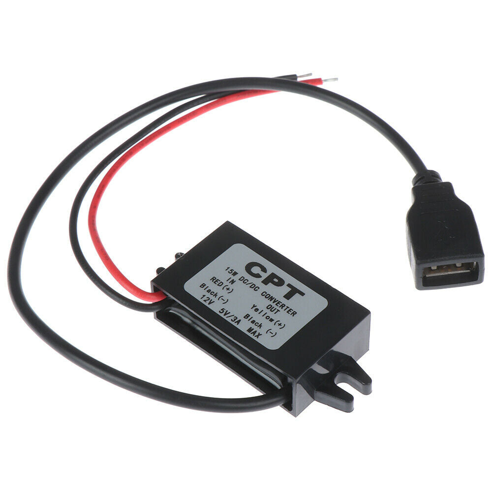 1Pc USB 12V to 5V DC/DC voltage step-down power adapter converter inverter U WF