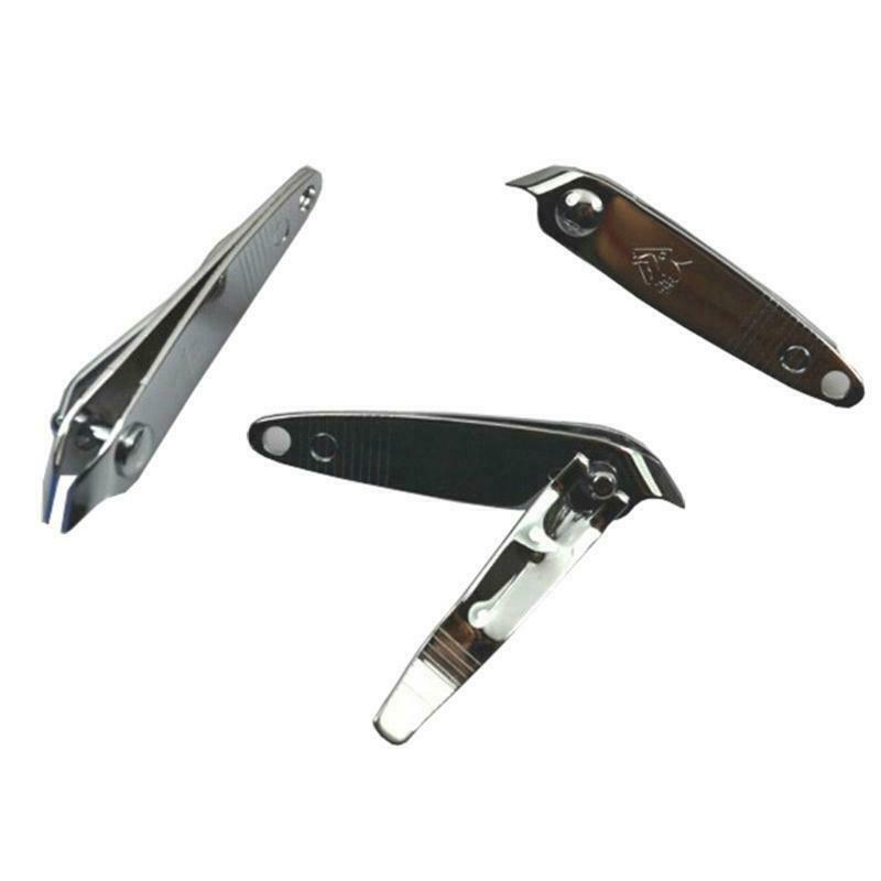 2PCS Stainless Steel Slanted Edge Nail Cutting Clippers Pedicure Manicure Tool