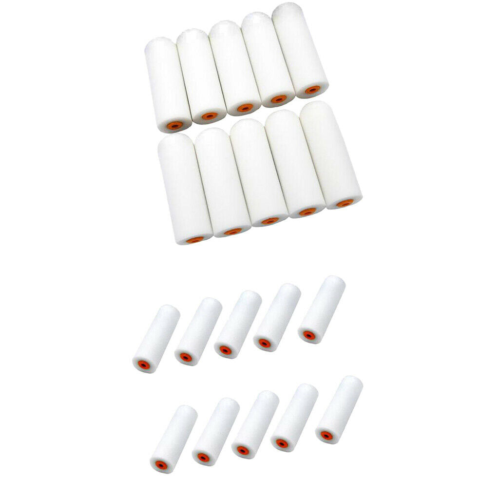 20PCS MINI FOAM PAINT ROLLER SLEEVES PAINTING DECORATING 4" SPONGE ROLLERS