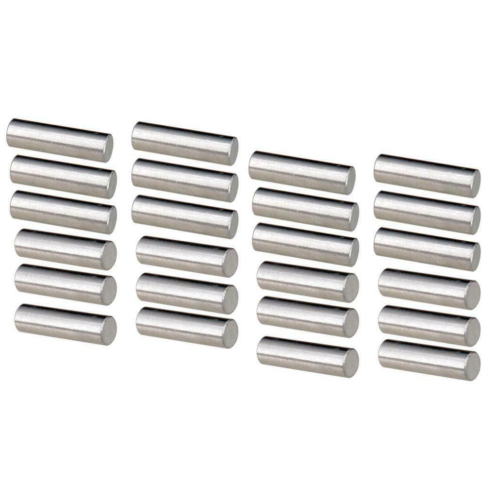 24pcs Alnico 5 Humbucker Pickup Polepiece Pickup Magnet Slug Rods 15mm+18mm