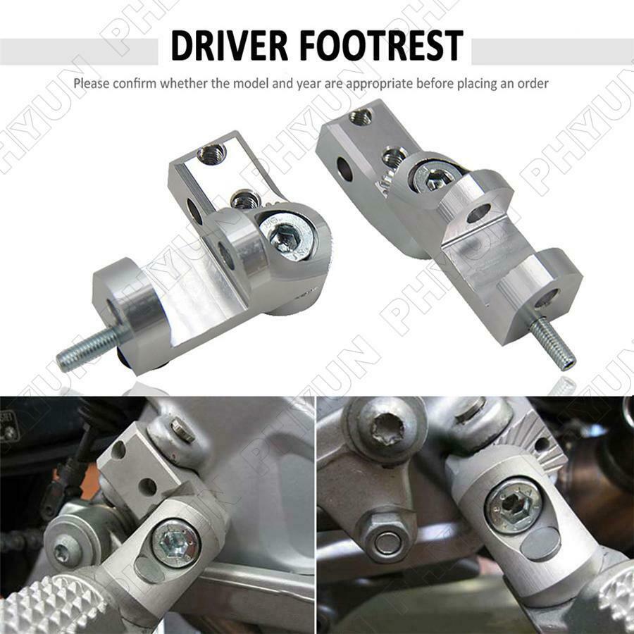 1 Pair Universal CNC Aluminum Motorcycle Foot Peg Passenger Footpeg Lowering Kit