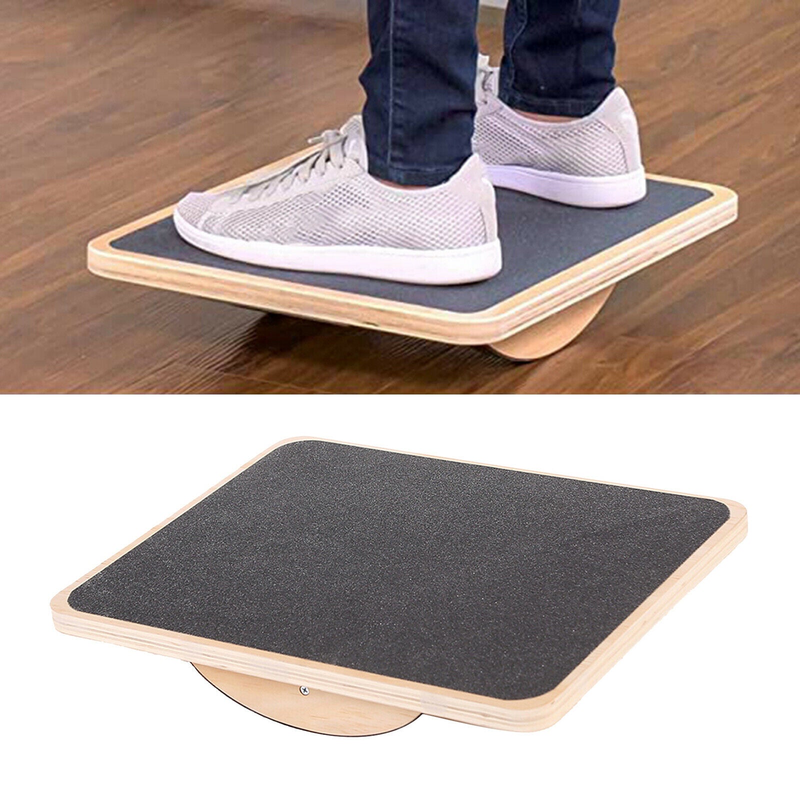 Wood Fitness Wobble Balance Board Exercise Fitness Gym Wood