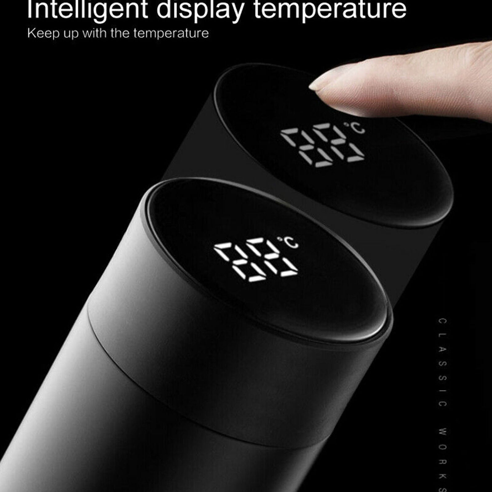 Insulated Travel Coffee Mug Cup Thermal Stainless Steel Flask Vacuum Thermos