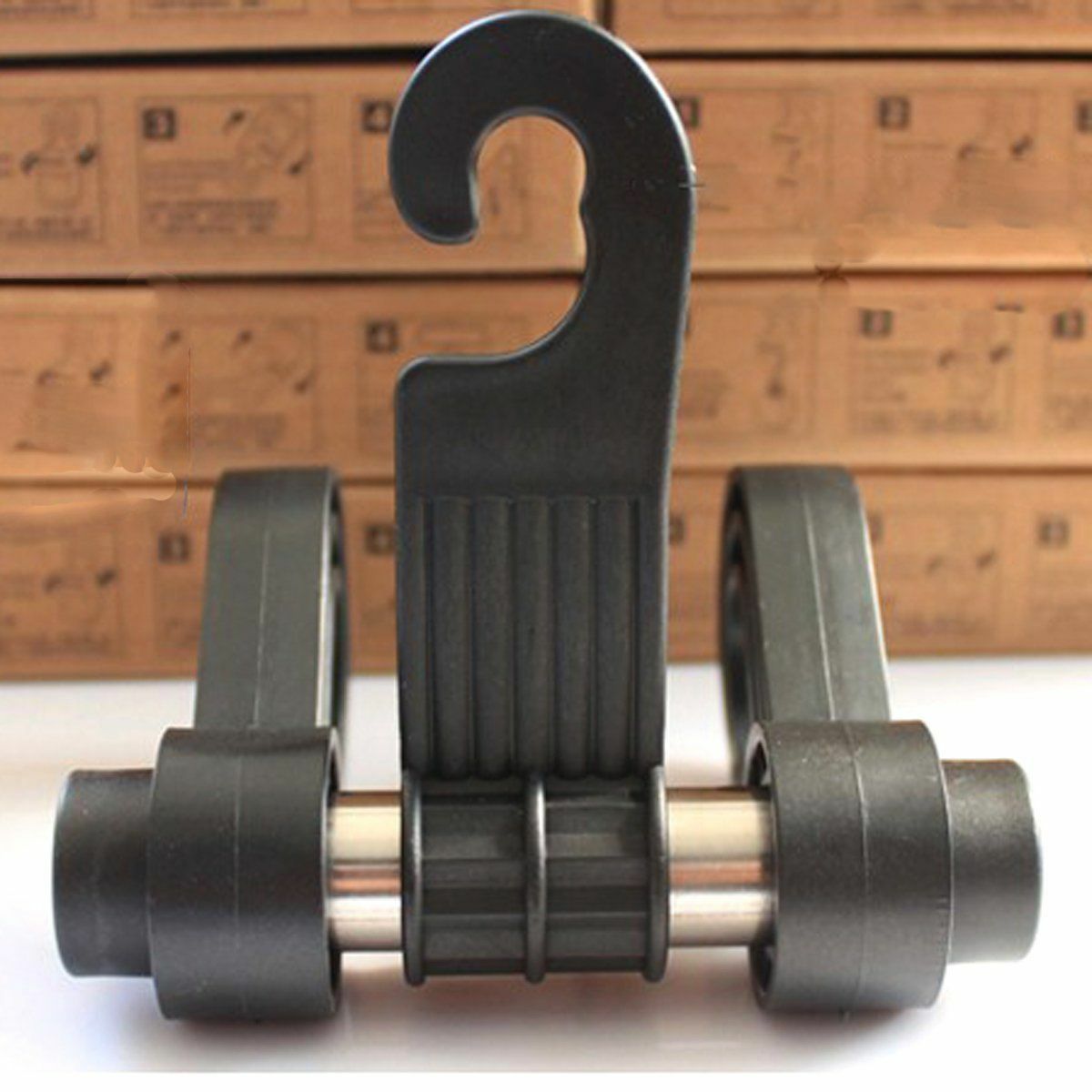 Car Vehicle Coat Hanger Bag Hanger Headrest Seat Double Hook Holder Organizer C