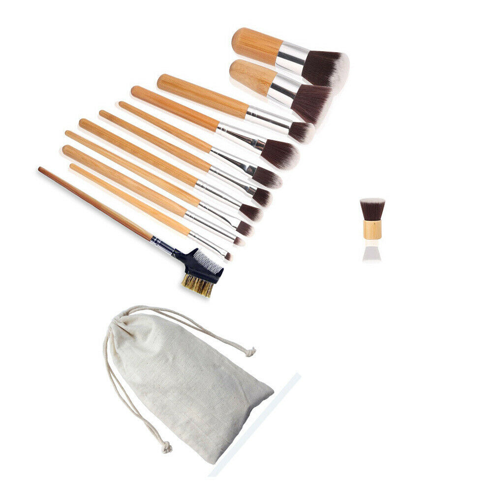 11PCS Professional Soft Makeup Brush Set + Sponge
