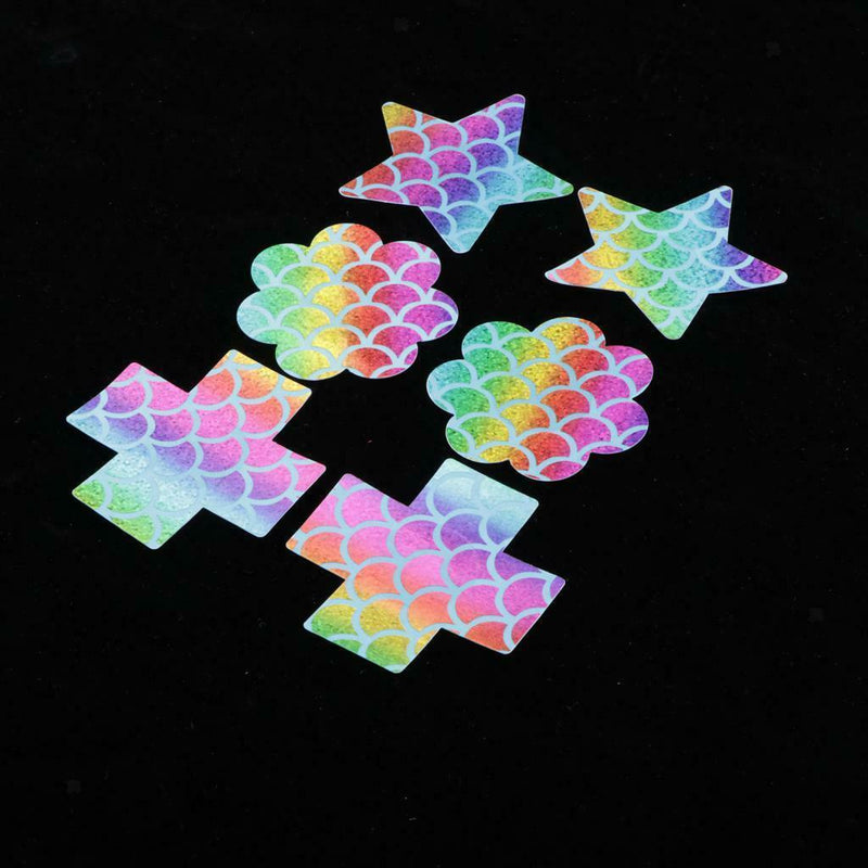 3 Pairs Disposable Nippleless,Cover Self-Adhesive Disposable Bra Gel Petals Pad