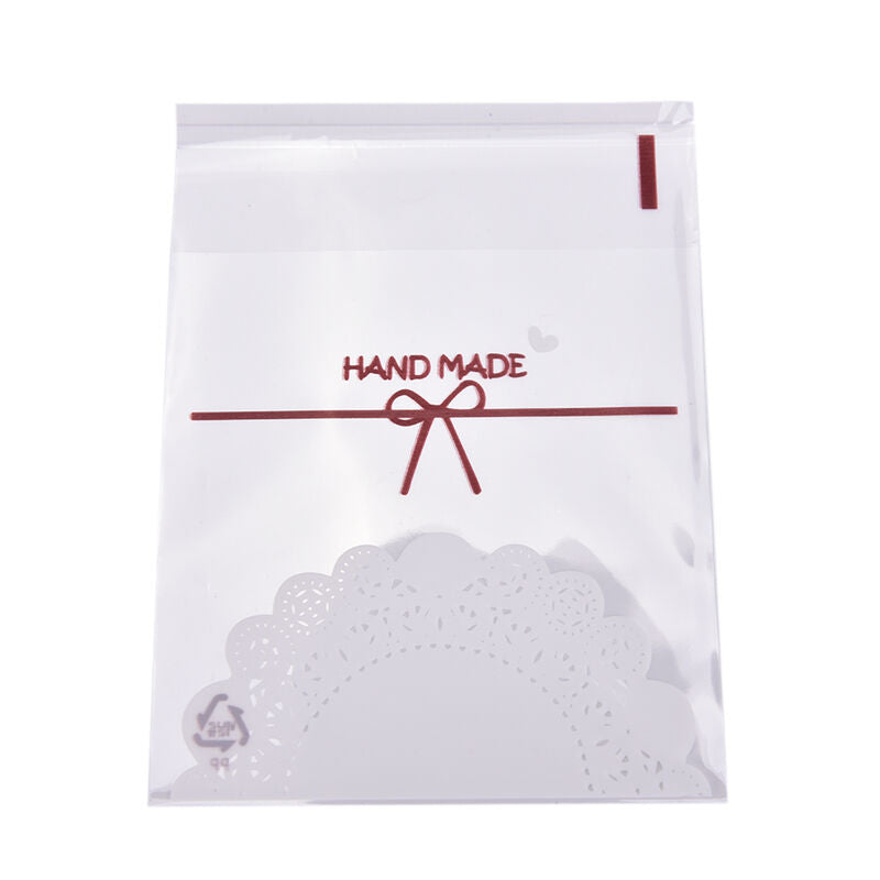 100x Clear LolliChocolate Cookies Favor Candy Cello Bag Cellophane 10*1&lJCABDA