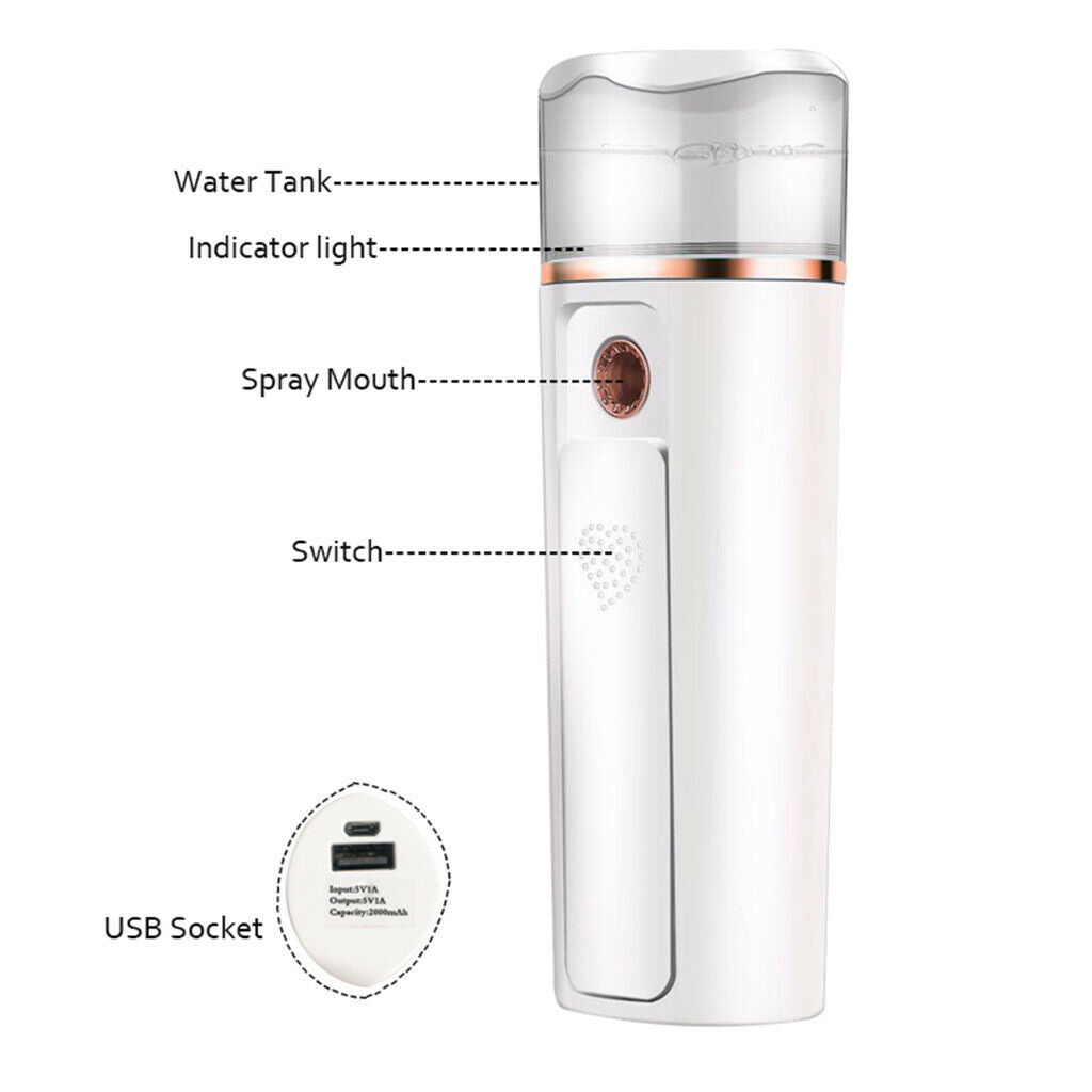 Nano Facial Mister Cool Mist Spray Moisture Hydration Sprayer for Disinfectants