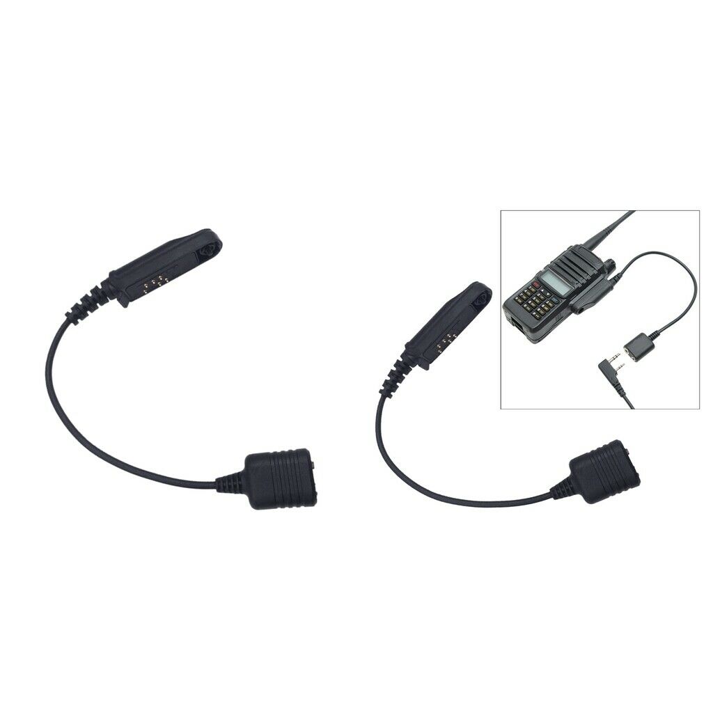 2 Pieces K Plug Audio Cable Adapter for Baofeng BF-9700 A-58 UV-XR Radio