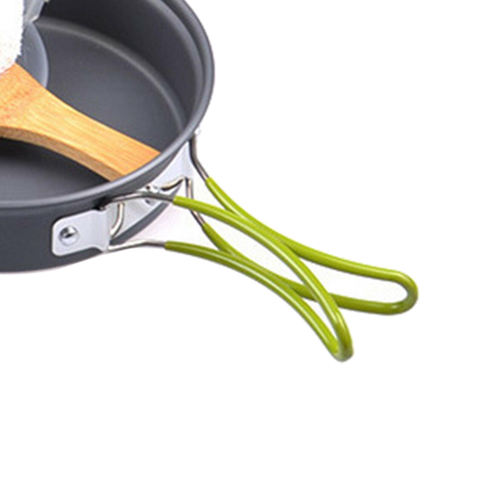 11in1 camping cookware kit 2-3 people aluminum saucepan