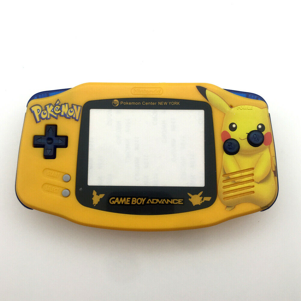 Big Pika-chu Yellow Housing Shell Case cover for Game Boy Advance GBA Console