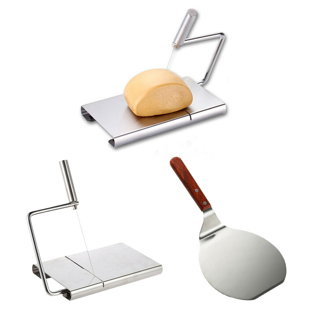2x Cake Slicer Pizza Peel Turner Shovel Paddle for Cheese Home Serving Tray
