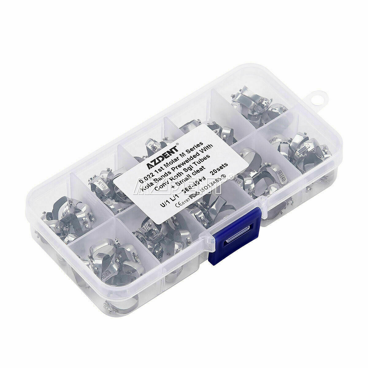 Dental Ortho 1st Molar M Series Bands W/Buccal Tube Conv Roth.022 +Small Cleat