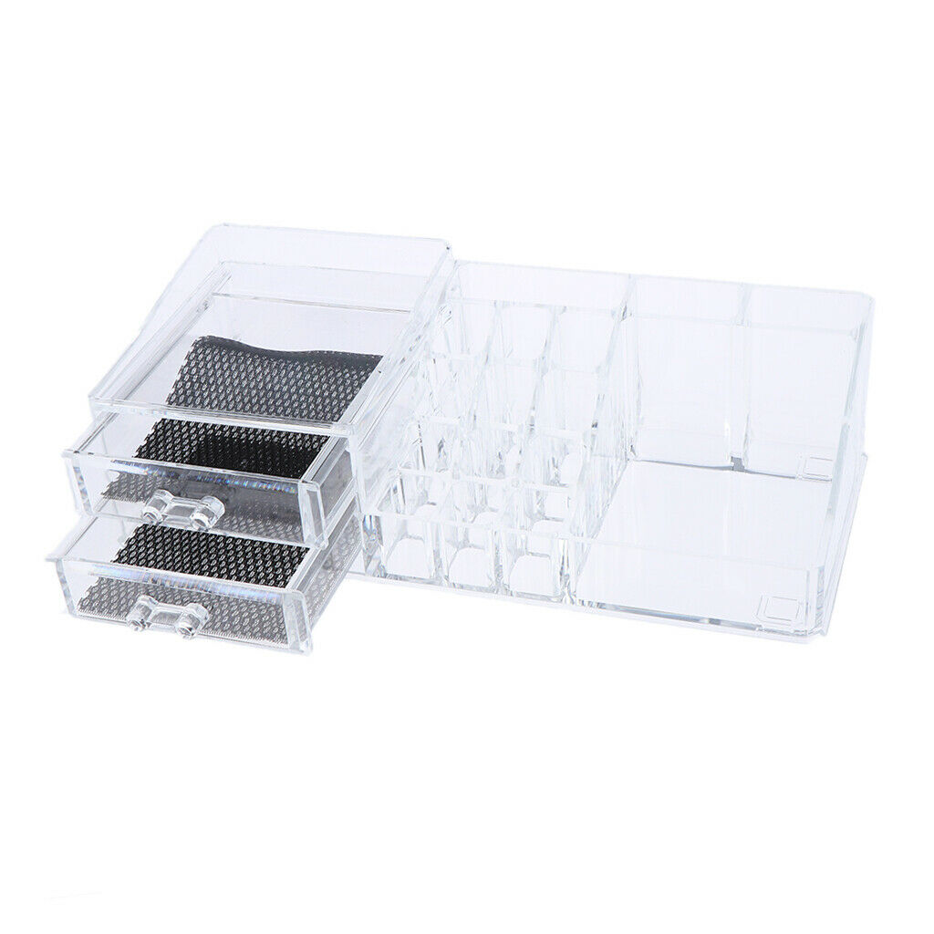 Acrylic Makeup Organizer Cosmetics Container Drawers Lipsticks Display Stand