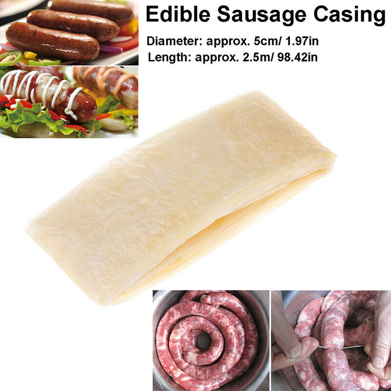 50mm Edible Sausage Packaging Tool Sausage Tube Casing for Sausage Maker .l8