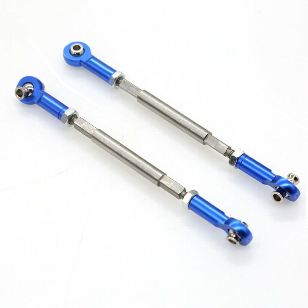 2x 1:7 Stainless Steel Front Steering Rod for Unlimited Desert Racer UDR RC