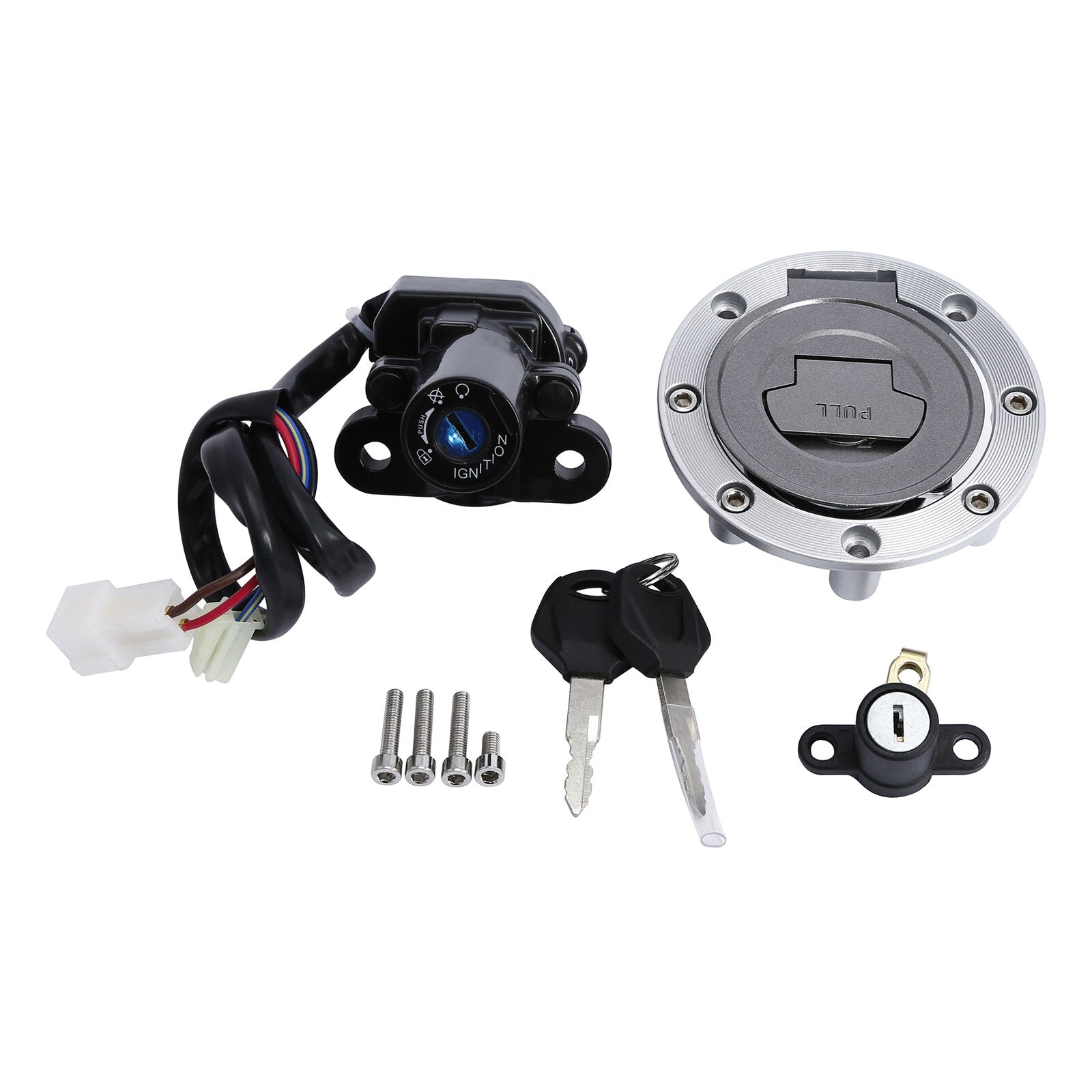 Fuel Gas Cap Ignition Switch Lock Key Fit For Yamaha YZF R6 R1 MT03 MT09 FZ6R