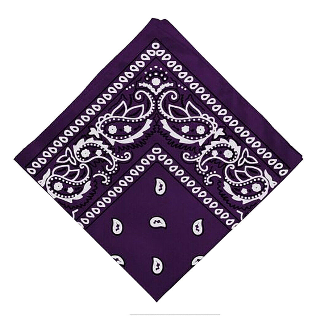 12 Pcs Cotton Paisley Cowboy Bandana Scarf Head Wrap Neck Scarf Handkerchief