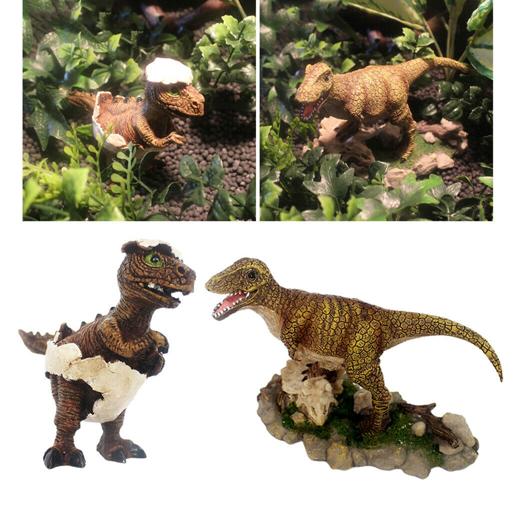 2 x Reptile Habitat Decor Turtle Hideouts Cave Aquarium Fish Tank Ornament -