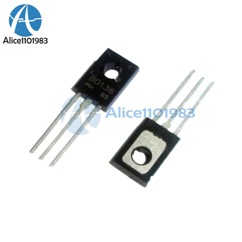 20PCS BD136 TO-126 PNP Power Transistors BD136 IC