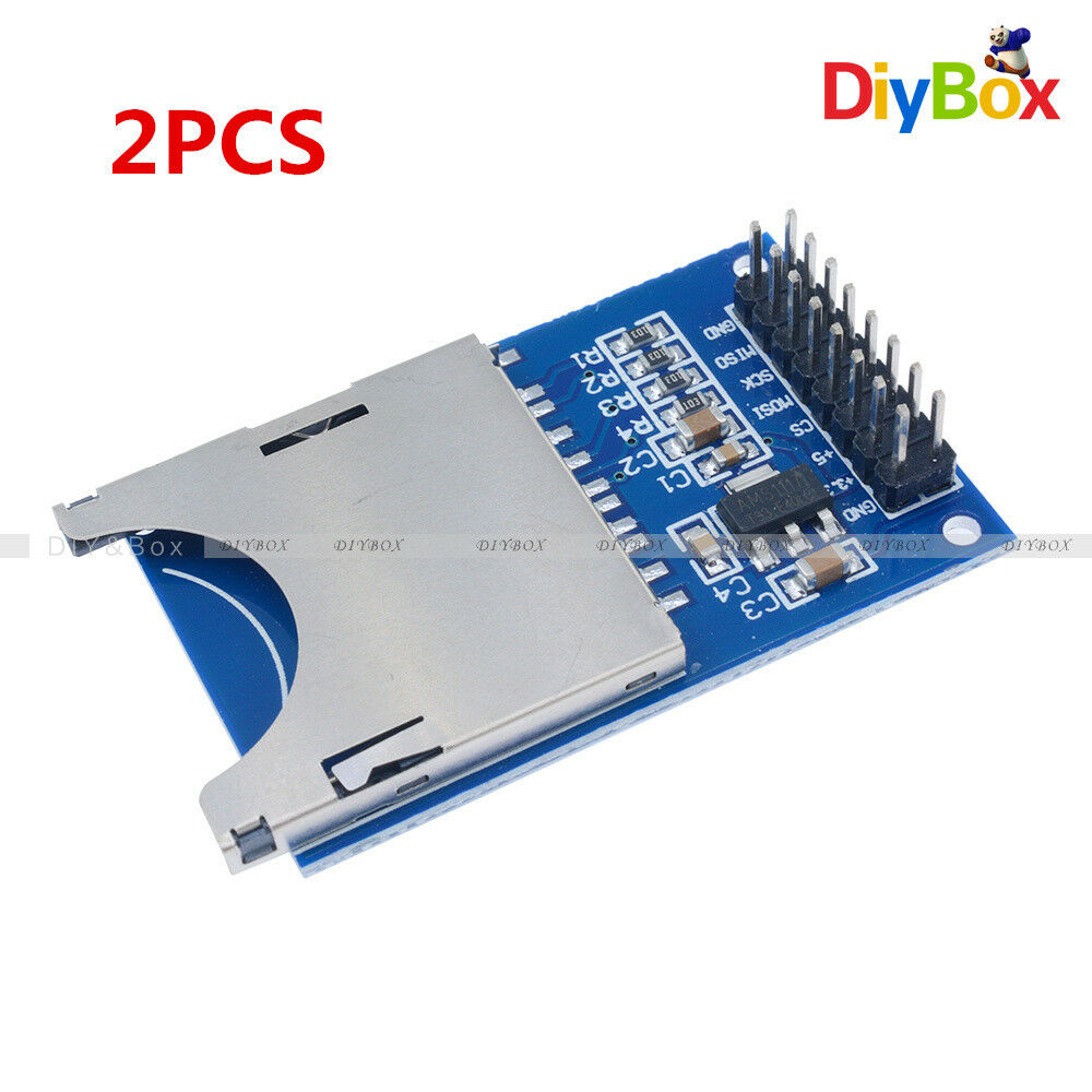 2PCS Read & Write SD Card Module Slot Socket Reader Adapter for Arduino ARM MCU