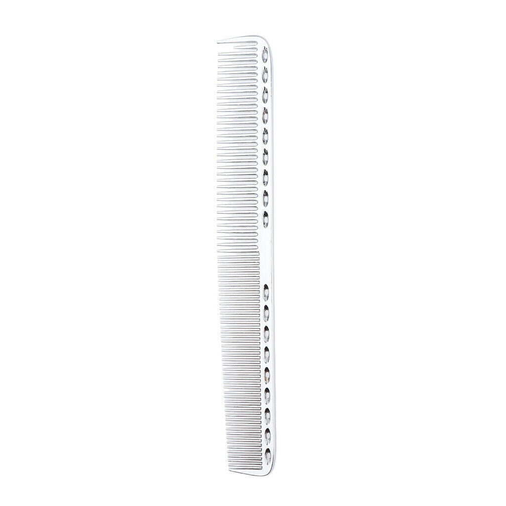 21.5cm Salon Hairdressing Aluminum Hair Comb Anti Static Detangling Comb 3x