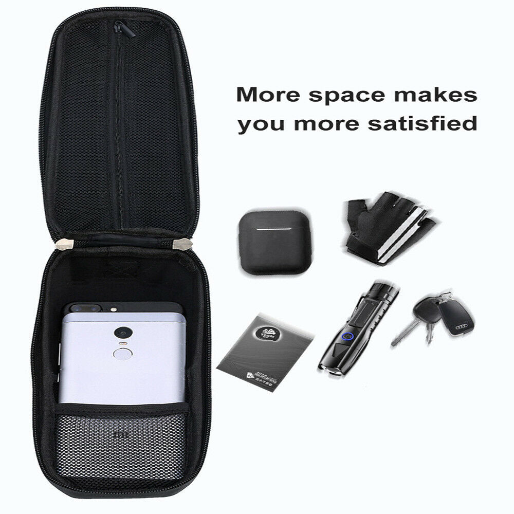 1.8L Waterproof Bicycle Front Top Tube Frame Bag Set for Touch Screen Phone New