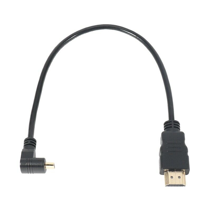 30cm Micro-MI Right Angle Male to MI Male (90 Degrees) - Supports 4k (Type B) X6
