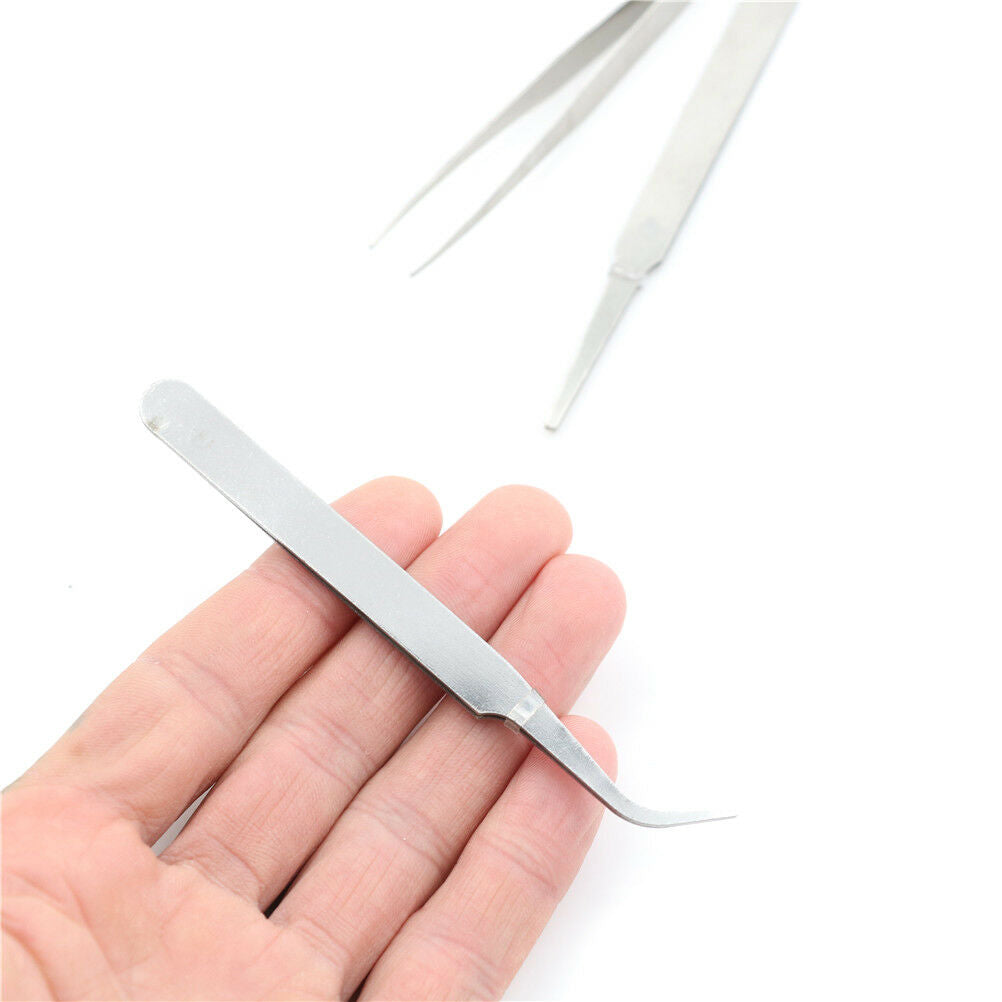 3pcs/set Stainless Steel Tweezer DIY Tool Repair Precision Assembly Electr.l8