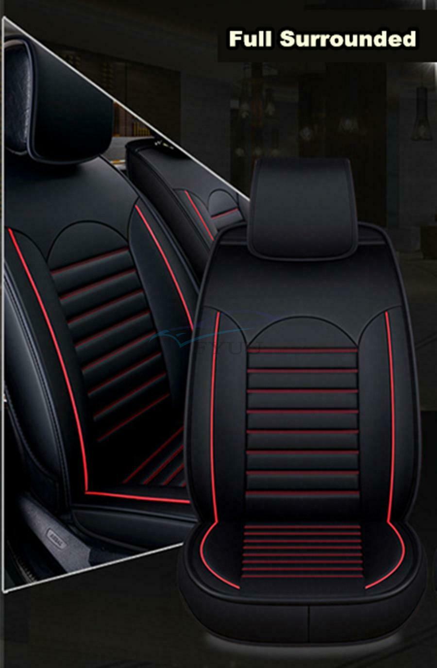 1 Piece PU Leather 6D 650×500×150mm Car Front Seat Cover Breathable Seat Cushion