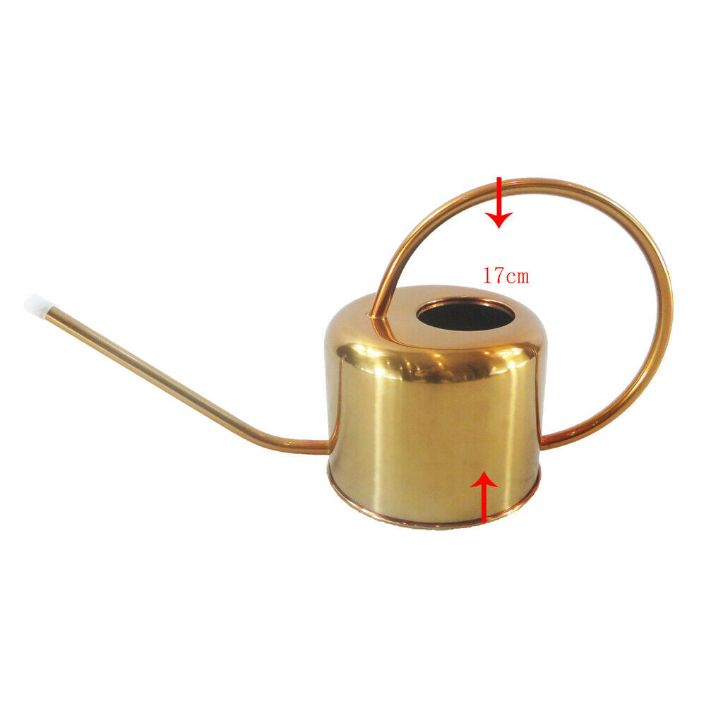Golden Houseplant Watering Can Long Spout for Flower Bonsai Modern Style