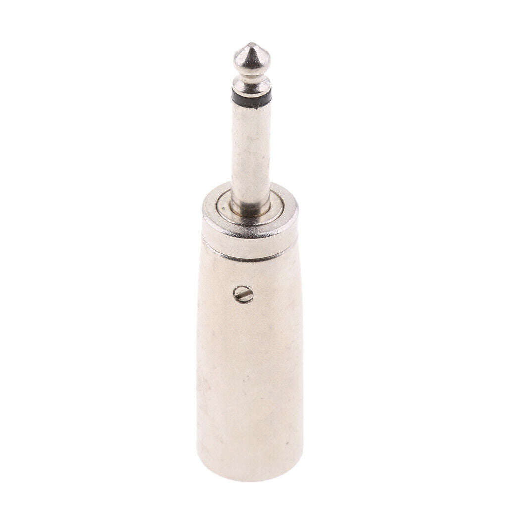 3-Pin XLR Male Plug to 6.35mm Mono Male Socket 1/4"   Mic Cable Adapter