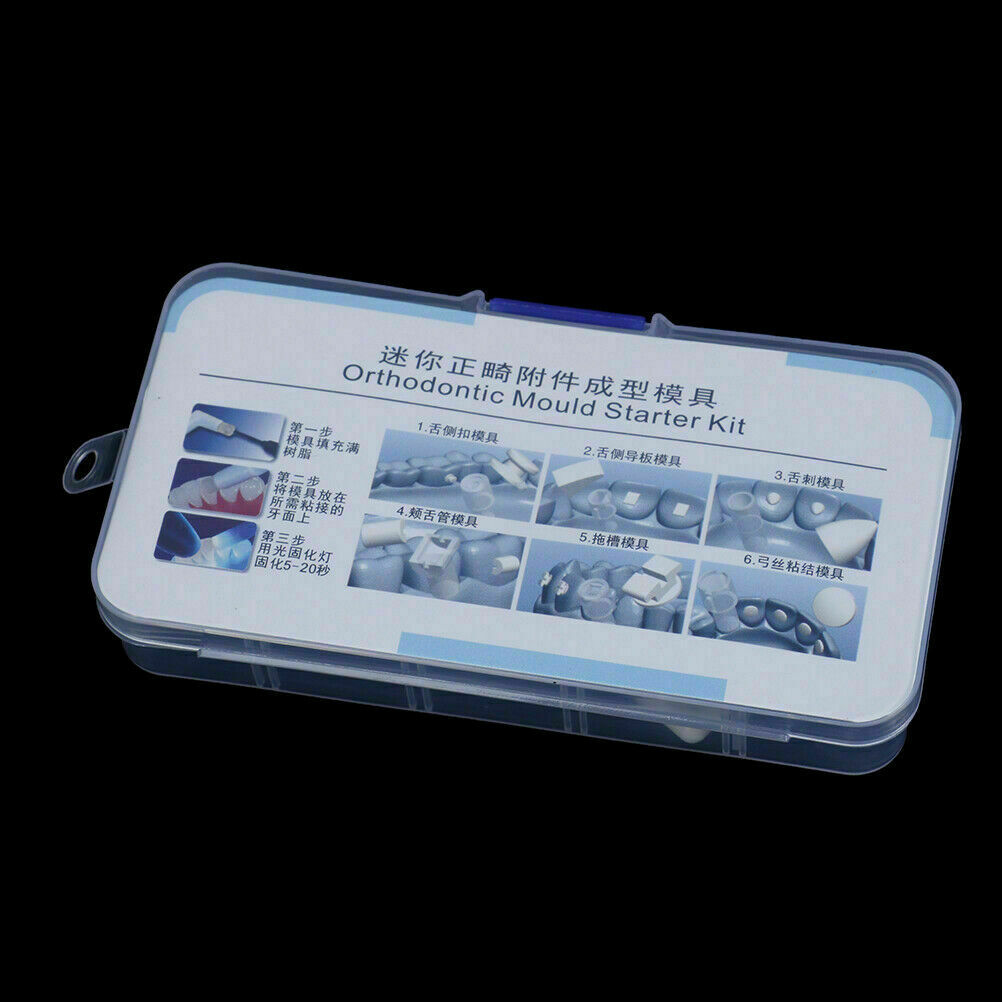 5x Dental Mini Orthodontic Mould Starter kit Injection Lingual Wire Button Bite