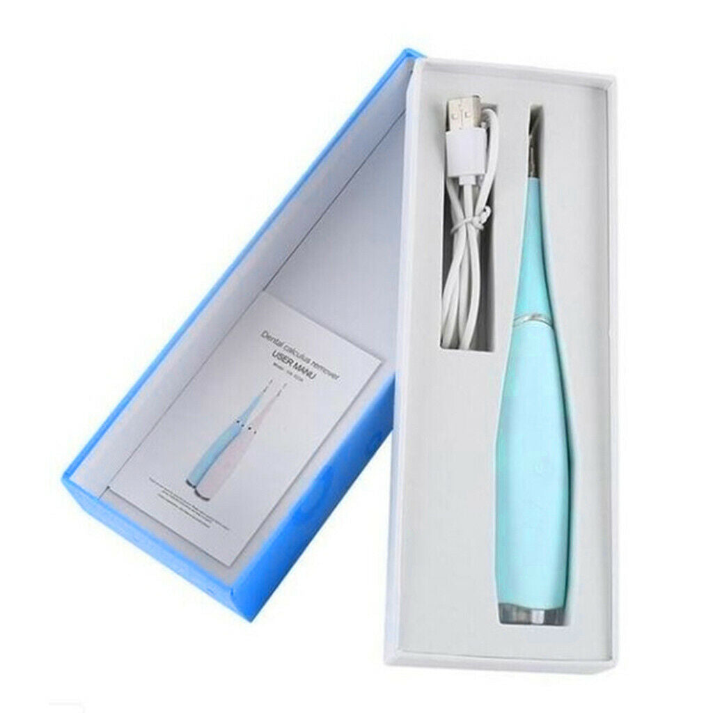 Set of 2 Electric Tooth Cleaner Dental Calculus Plaque Remover Teeth Whiten