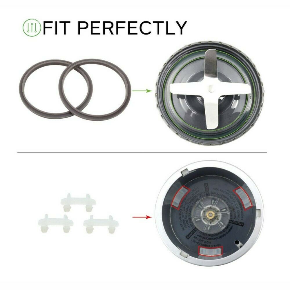 8Pcs Extractor Blade Accessories Replacement Parts for NutriBullet 600w 900w
