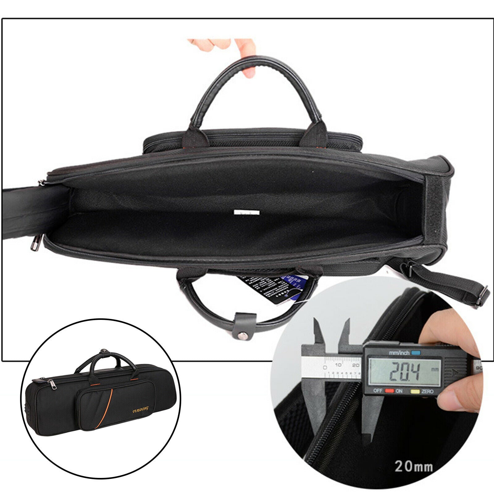 Trumpet Carrying Handbag Soft Lightweight Oxford Cloth with with Strap