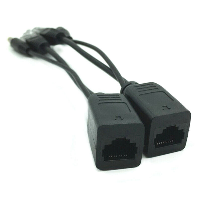 Power Over Ethernet Passive PoE Adapter Injector + Splitter Kit PoE Cable Bl SJ