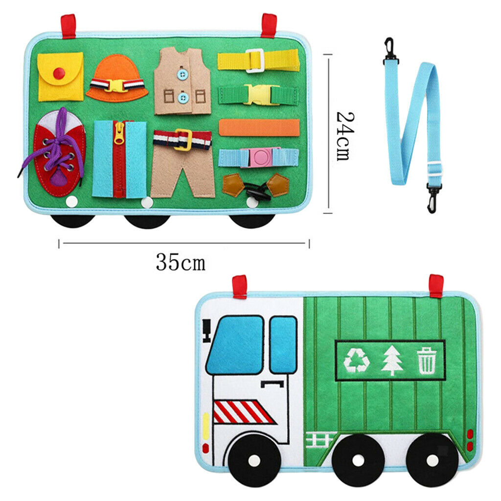Busy Board for Toddlers Learn to Dress Sensory Toys Children for Girls Boys