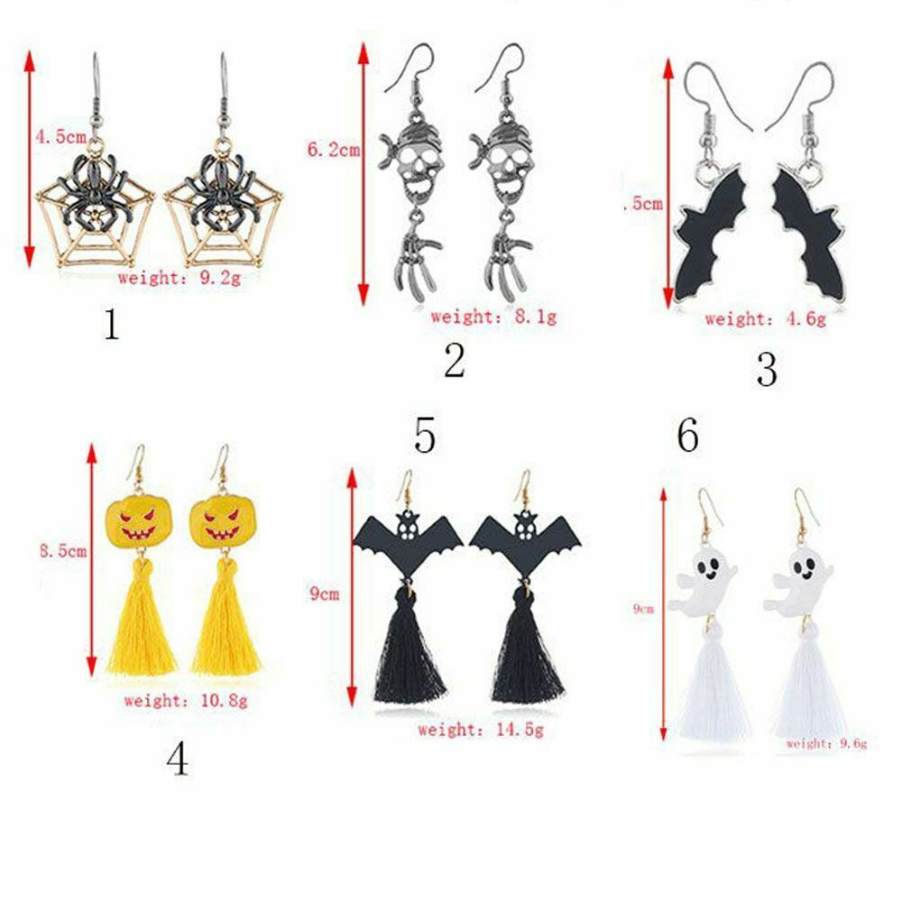 Beautiful Role-playing Ladies Fashion Chain Jewelry Halloween Earrings Flux