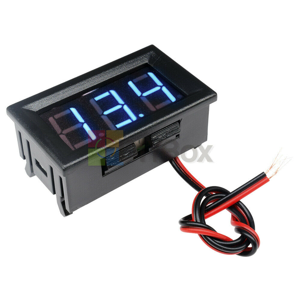 0.56" DC 5-30V Voltmeter LED Panel Digital Display Mini Volt Voltage Meter Blue