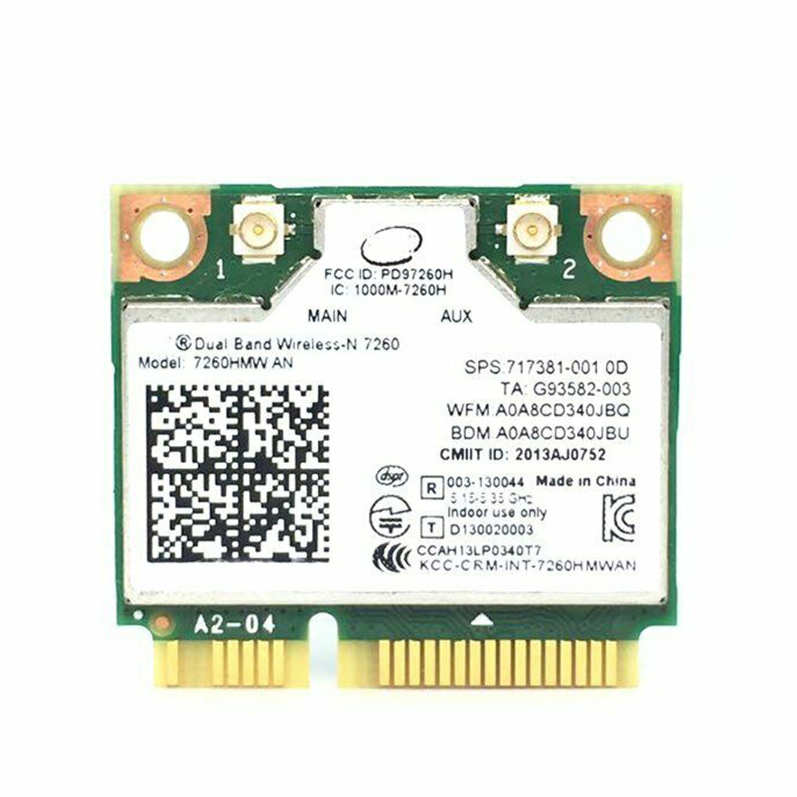 intel dual band wireless-7260HMW-ANWiFi+Bluetooth 4.0 PCIe Half Mini Wifi Card