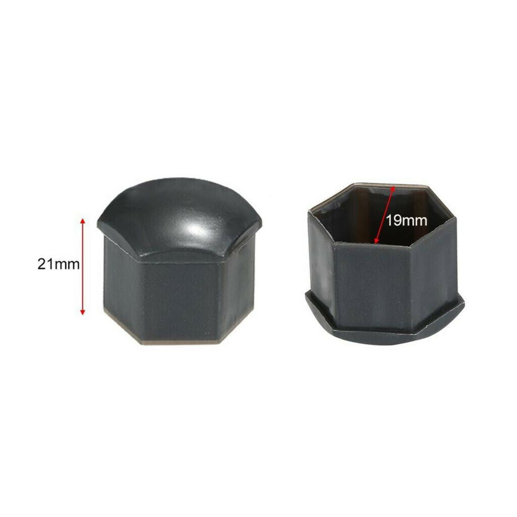 Car Wheel Nut Cover Bolt Center Caps 0.74inch Tire Nut Lug Black Clip others