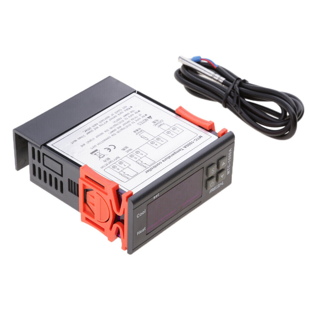 220V Digital Temperature Controller Thermostat Sensor MH1000A -40â„ƒ to 120â„ƒ