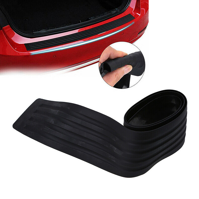 Car Rubber Rear Bumper Protector Trim Strip Trunk Sill Protector Scratch Pad